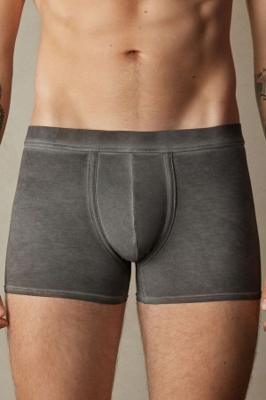 Boxer Intimissimi Natural Fresh Cotton Hombre Negros | HCBE-70468