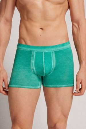 Boxer Intimissimi Natural Fresh Cotton Hombre Verdes | KIUM-59364