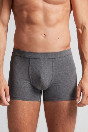 Boxer Intimissimi Superior Cotton Hombre Grises Oscuro | SQGU-56214