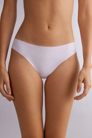 Bragas Intimissimi Brazilian Seamless Ultra Light Microfiber Mujer Blancos | QBEA-91374