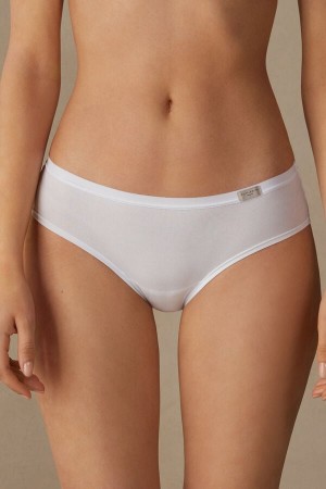 Bragas Intimissimi Cozy Cotton Mujer Blancos | FACJ-61785