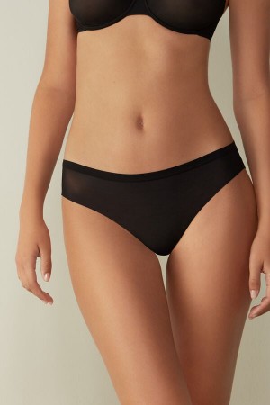 Bragas Intimissimi Invisible Touchzilian Mujer Negros | LGEW-93120