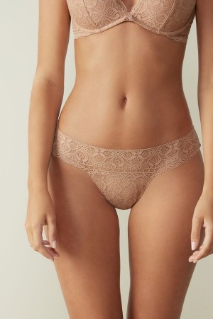 Bragas Intimissimi Lacezilian Mujer Naranjas Beige | HCDQ-94586