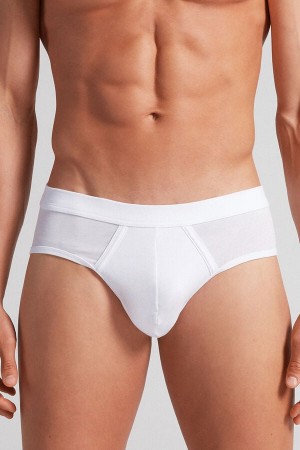 Bragas Intimissimi Natural Fresh Cotton Hombre Blancos | NPEQ-02987