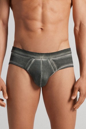 Bragas Intimissimi Natural Fresh Cotton Hombre Verdes | OVGR-84261