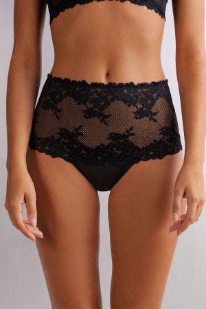 Bragas Intimissimi Pretty Flowers Hipsterzilian Mujer Negros | VEAU-49013