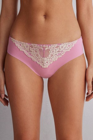 Bragas Intimissimi Pretty Flowers Seamless Cotton Mujer Rosas Blancos | MTWN-85162