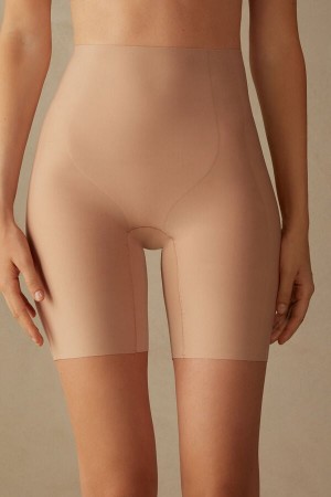 Bragas Intimissimi Raw-Cut Microfiber Mujer Naranjas Beige | ZAMG-45310