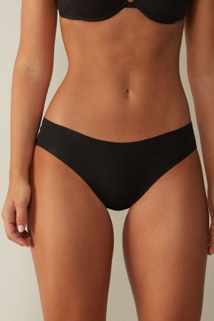 Bragas Intimissimi Seamless Cotton Mujer Negros | MFTW-07432