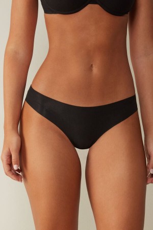 Bragas Intimissimi Seamless Cottonzilian Mujer Negros | XFBM-90274