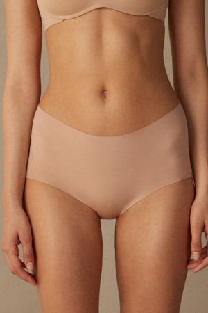 Bragas Intimissimi Seamless Microfiber Hipster Mujer Naranjas Beige | NLXW-98063