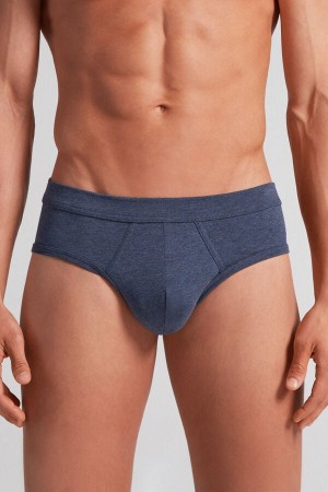 Bragas Intimissimi Superior Cotton Hombre Azules | HBLR-62315