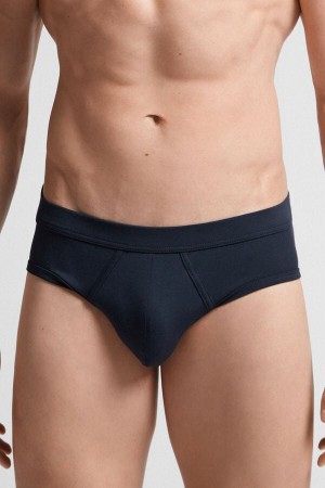 Bragas Intimissimi Superior Cotton Hombre Negros | LKHA-01273