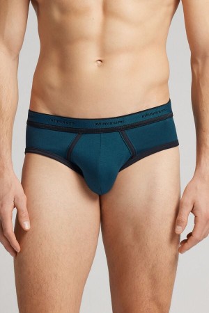 Bragas Intimissimi Superior Cotton Logo Hombre Verdes | GDTF-23057