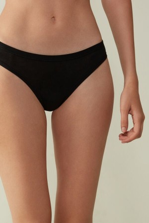 Bragas Intimissimi Ultralight Cottonzilian Mujer Negros | XSIP-37650