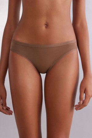 Bragas Intimissimi Ultralight Cottonzilian Mujer Beige Oscuro | RDSJ-41729