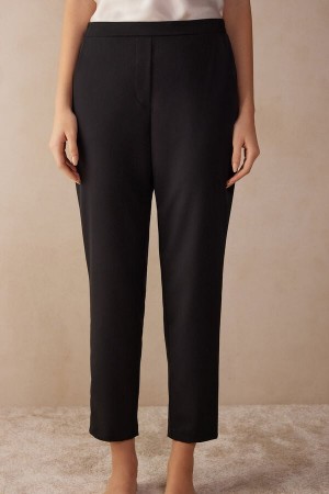 Pantalon Intimissimi Full Length With Pockets Mujer Negros | BERG-75890