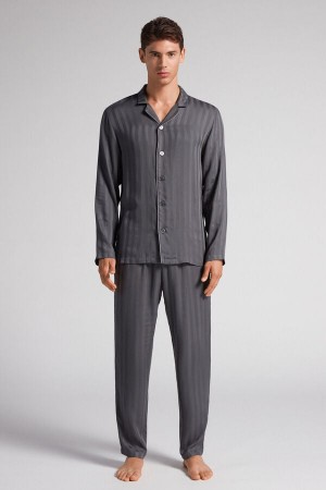 Pijama Intimissimi Modal Set Hombre Grises | KGAP-28346