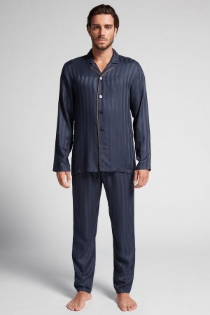 Pijama Intimissimi Modal Set Hombre Negros | BLAQ-20976