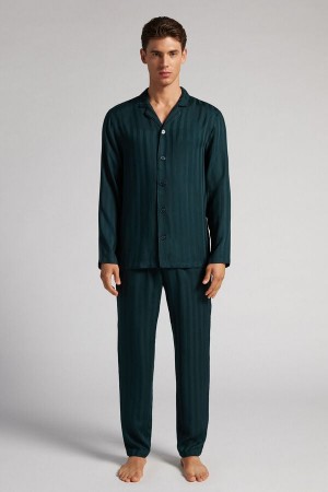 Pijama Intimissimi Modal Set Hombre Verdes Oscuro | CBRW-14798