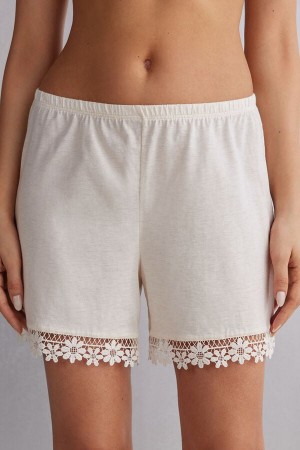 Short Intimissimi Romance Yourself Ultrafresh Cotton Mujer Amarillos Claro | YBGA-89134