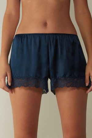 Short Intimissimi Silk Mujer Azules | YBMR-92817