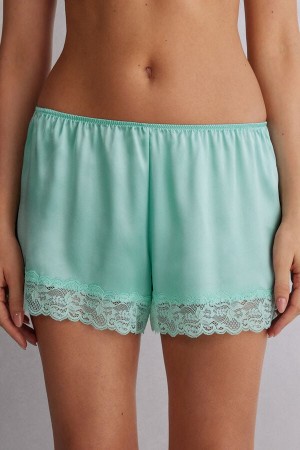 Short Intimissimi Silk Mujer Verdes | PNCX-59631