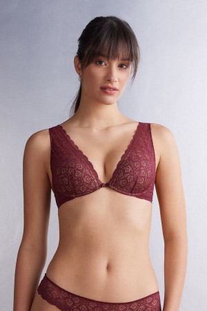 Sujetador Intimissimi Elena Balconette Lace Mujer Rojos | YGBN-95380