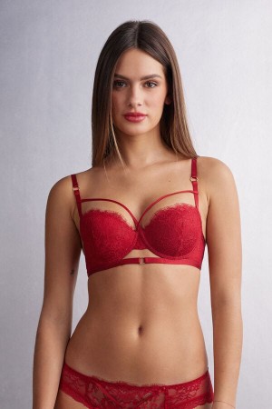 Sujetador Intimissimi Intricate Surface Sofia Balconette Mujer Rojos | ZYAH-17052