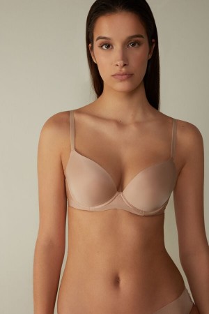 Sujetador Intimissimi Irina Microfiber Balconette Mujer Naranjas Beige | FMLA-93540