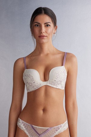 Sujetador Intimissimi Secret Garden Monica Push-Up Mujer Amarillos Claro | IQPO-12503