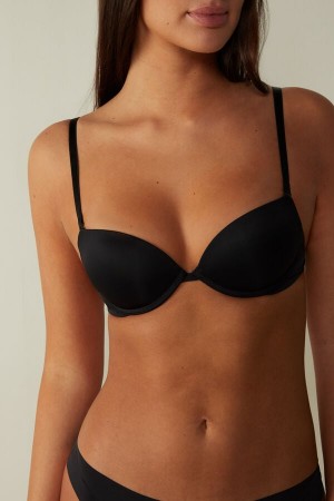 Sujetador Intimissimi Silvia Multifunction Push-Up Microfiber Mujer Negros | ZNEI-19807