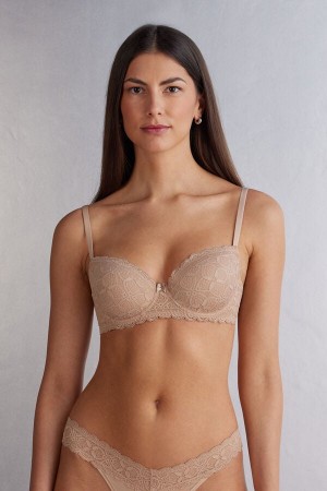 Sujetador Intimissimi Sofia Balconette Lace Mujer Naranjas Beige | REVN-91823