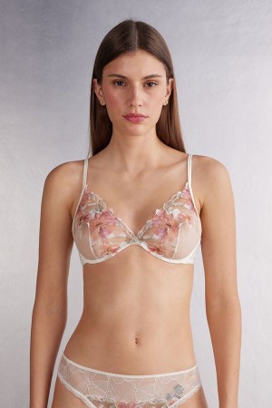 Sujetador Intimissimi Summer Sunset Alessia Balconette Mujer Blancos | BRTD-17463