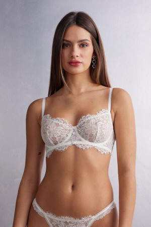 Sujetador Intimissimi The Most Romantic Season Daniela Balconette Mujer Blancos | EQRM-84512