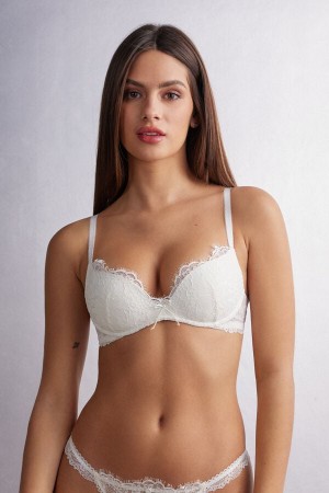 Sujetador Intimissimi The Most Romantic Season Gioia Super Push-Up Mujer Blancos | SBTZ-04236