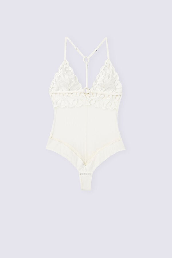 Body Intimissimi Crafted Elegance Lace And Tulle Mujer Blancos | SNJO-70836