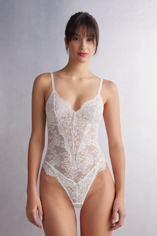 Body Intimissimi The Most Romantic Season Lace Mujer Blancos | DXPN-37260