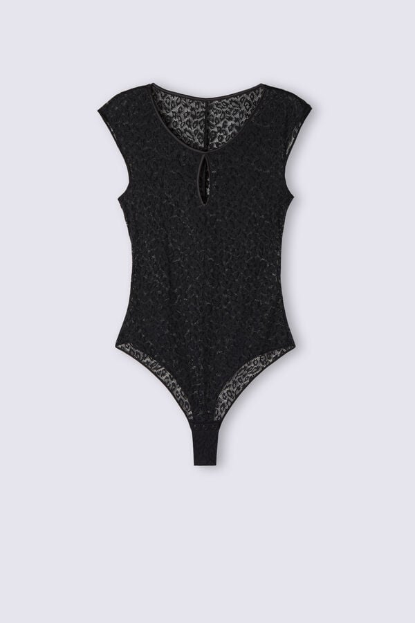 Body Intimissimi Your Wild Side Lace Mujer Negros | TSFZ-27641