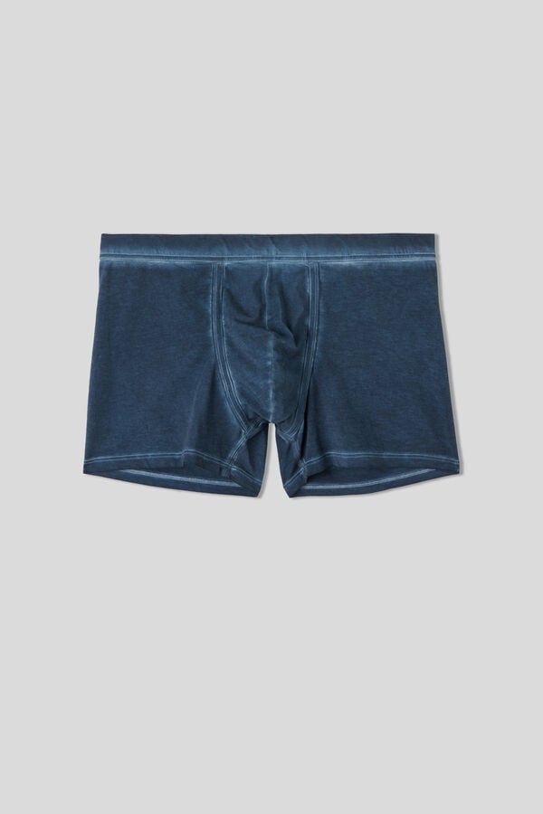 Boxer Intimissimi Natural Fresh Cotton Hombre Azul Marino | LBZY-35479