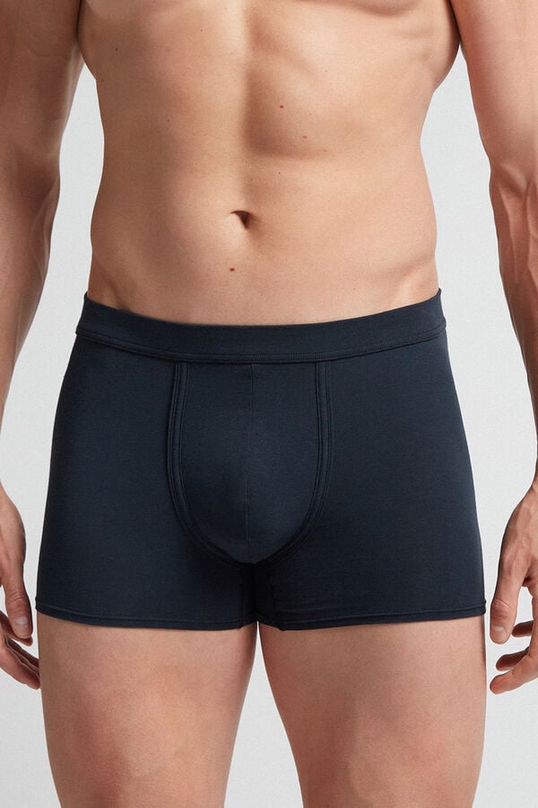 Boxer Intimissimi Natural Fresh Cotton Hombre Negros | BORS-72863