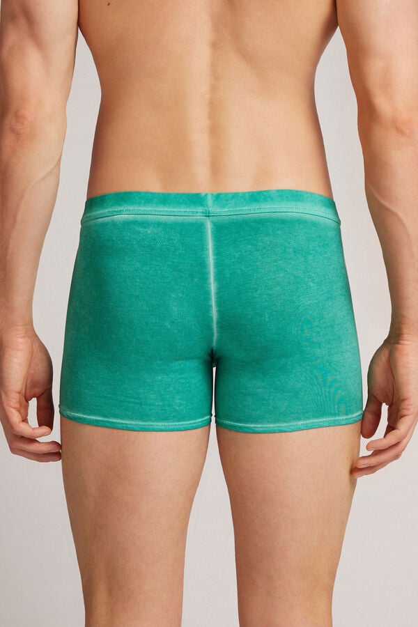 Boxer Intimissimi Natural Fresh Cotton Hombre Verdes | KIUM-59364