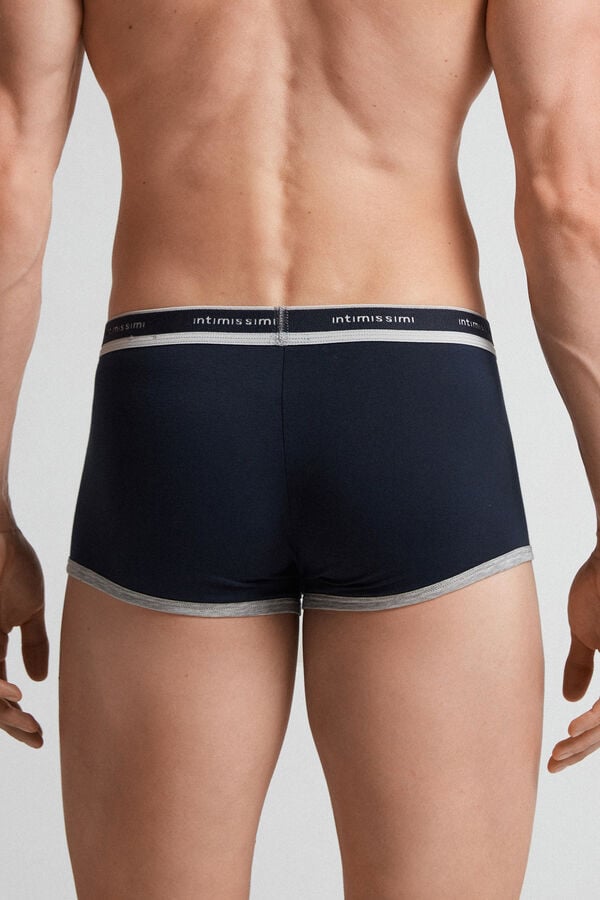 Boxer Intimissimi Natural Fresh Cotton Hombre Azules Grises Claro | FBMK-48160