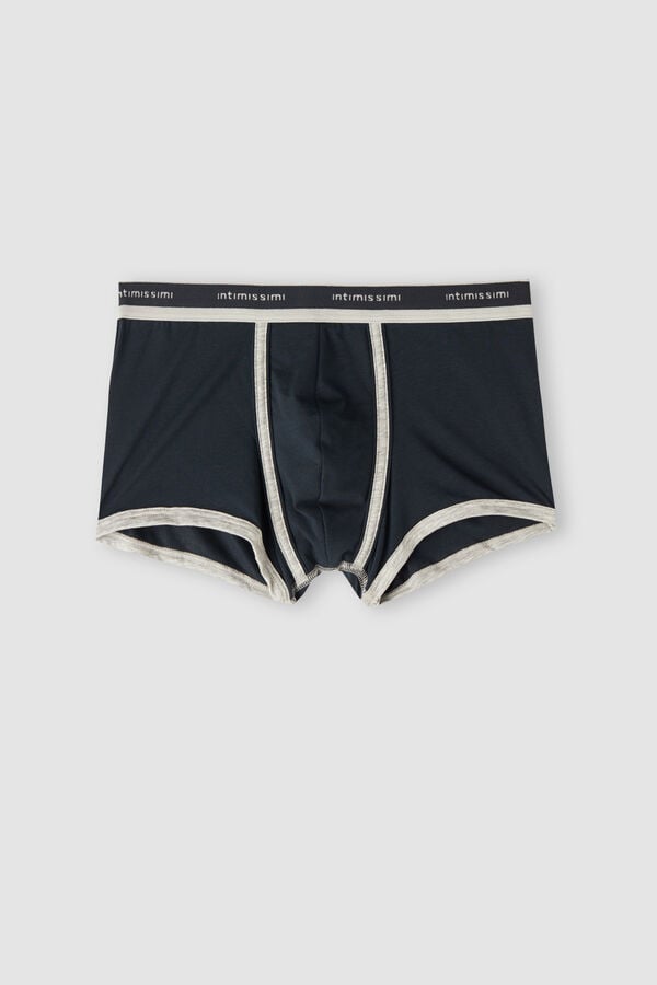 Boxer Intimissimi Natural Fresh Cotton Hombre Azules Grises Claro | FBMK-48160