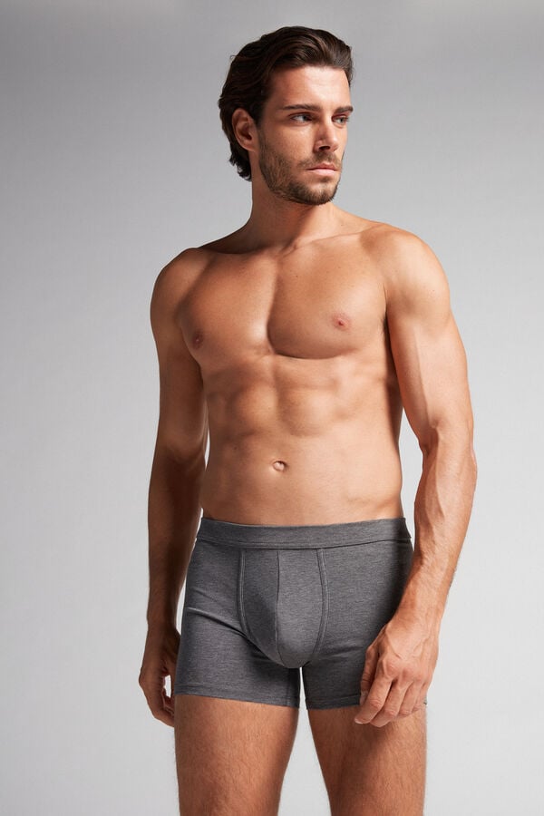 Boxer Intimissimi Superior Cotton Hombre Grises Oscuro | SQGU-56214