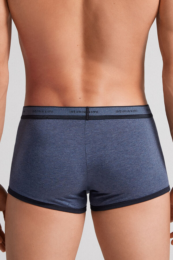 Boxer Intimissimi Superior Cotton With Logo Hombre Azules Azules | NKGX-17836