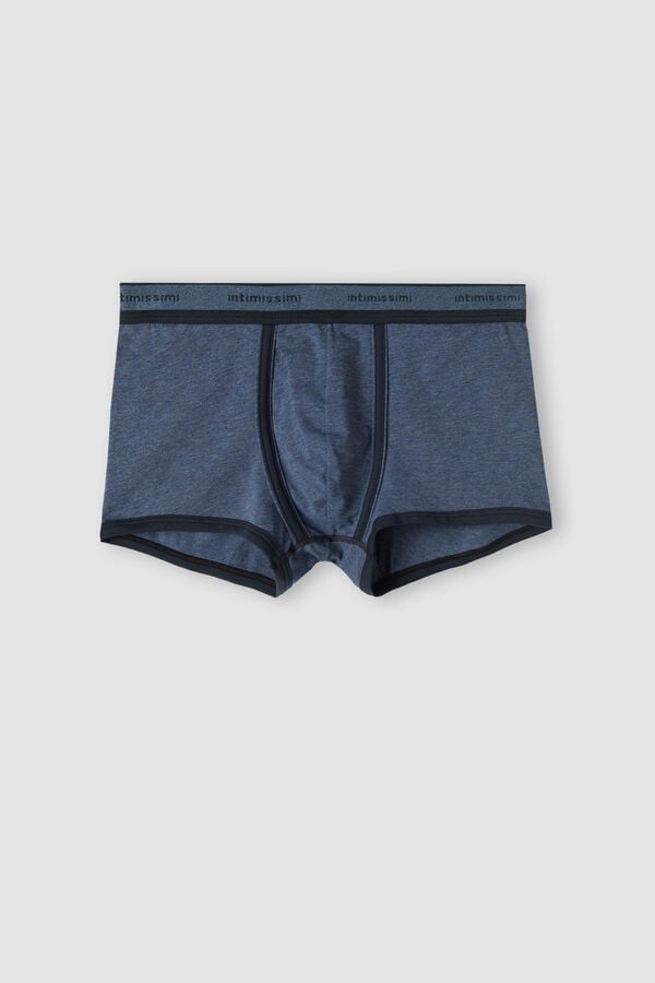 Boxer Intimissimi Superior Cotton With Logo Hombre Azules Azules | NKGX-17836