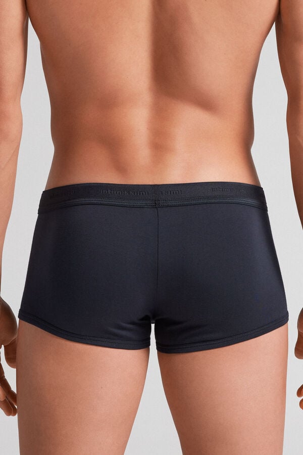 Boxer Intimissimi Superior Cotton With Logo Hombre Azules Azules | IKBO-13287