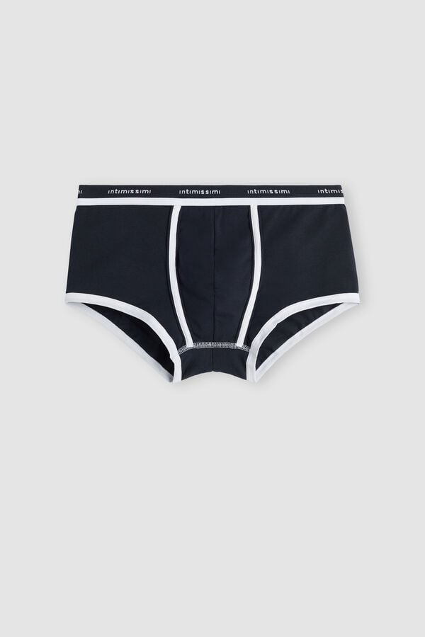 Boxer Intimissimi Superior Cotton With Logo Hombre Azules Blancos | LQNO-01365