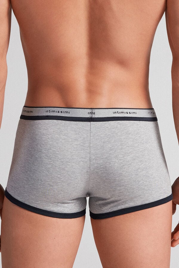 Boxer Intimissimi Superior Cotton With Logo Hombre Grises Claro Azules | VDJU-24153